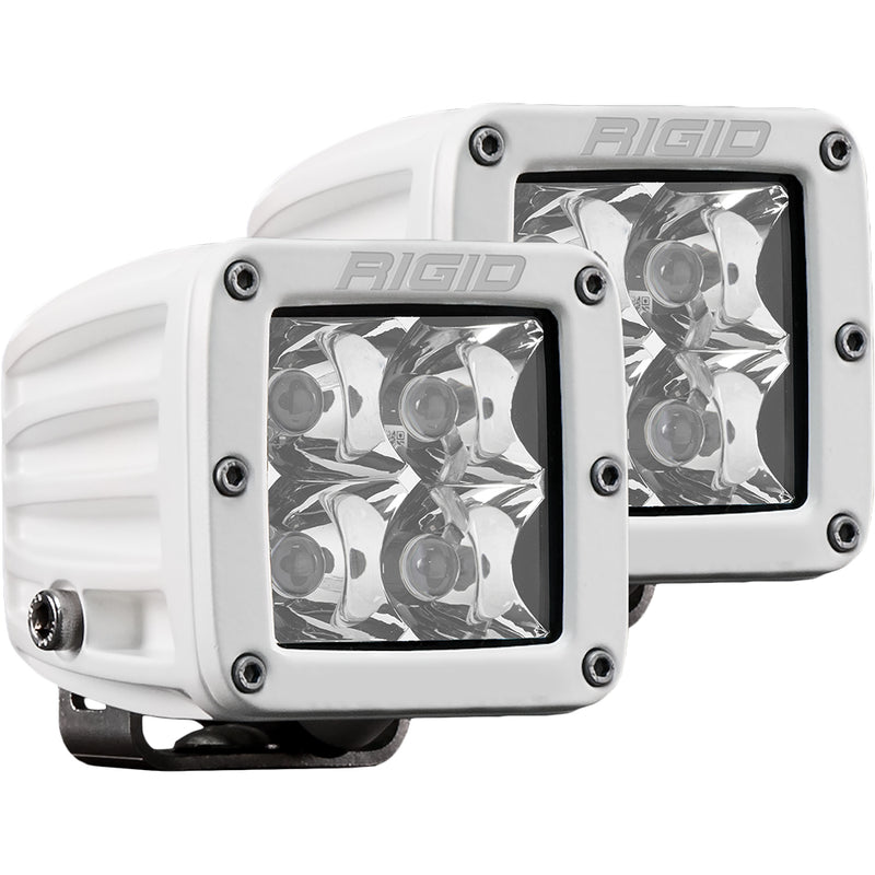 RIGID Industries D-Series PRO Hybrid-Spot LED - Pair - White [602213] - Mealey Marine