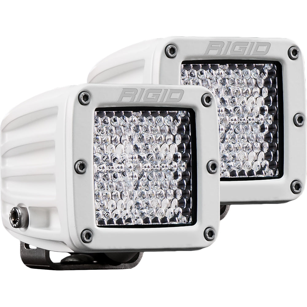 RIGID Industries D-Series PRO Hybrid-Diffused LED - Pair - White [602513] - Mealey Marine