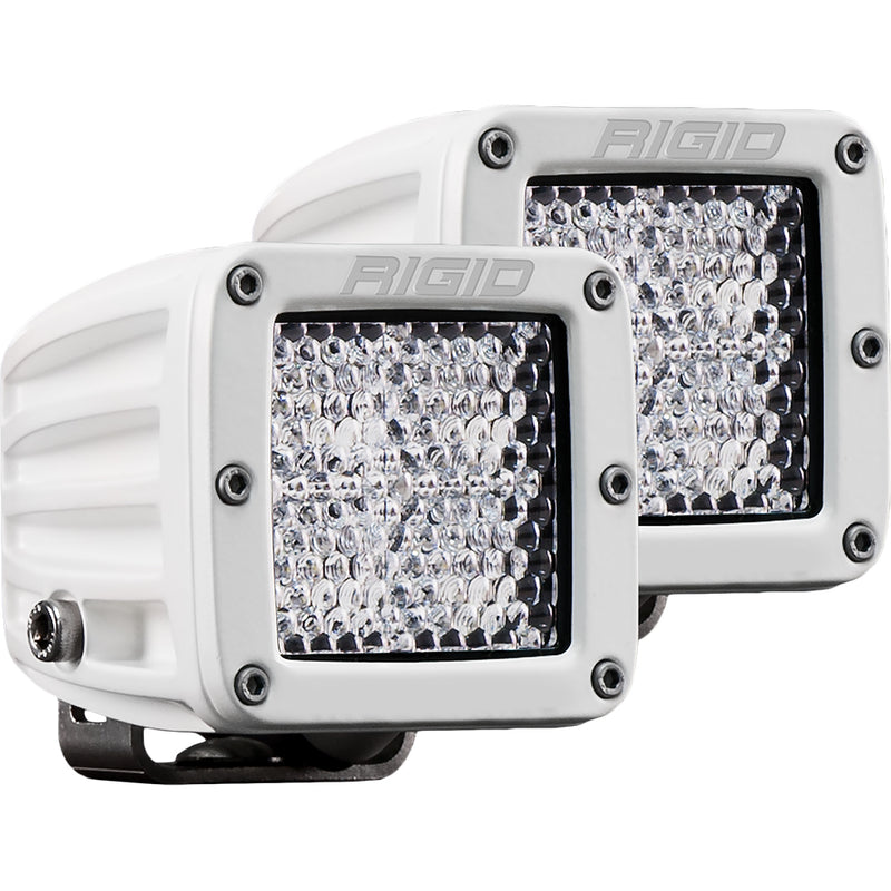 RIGID Industries D-Series PRO Hybrid-Diffused LED - Pair - White [602513] - Mealey Marine