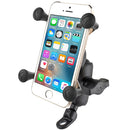 RAM Mount 9mm Angled Base Motorcycle Mount w/Short Double Socket Arm  Universal X-Grip Cell/iPhone Cradle [RAM-B-272-A-UN7] - Mealey Marine