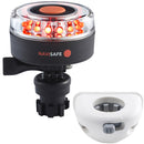 Navisafe Navilight All RED 360 2NM w/Navimount Base  Vertical Mount - White [045KIT6] - Mealey Marine