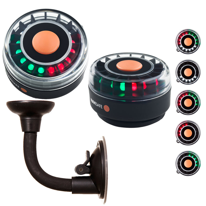 Navisafe Portable Navilight 2NM - TriColor w/Bendable Suction Cup Mount [305KIT2] - Mealey Marine