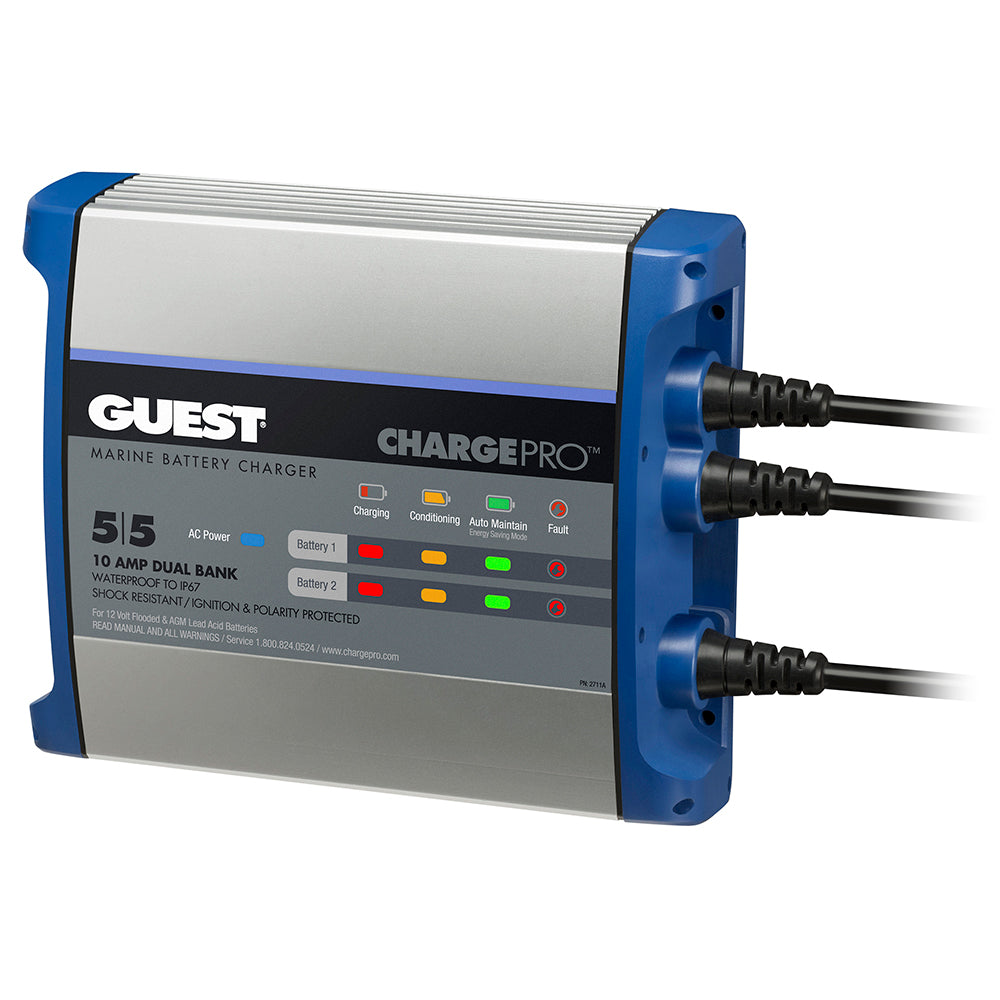 Guest On-Board Battery Charger 10A / 12V - 2 Bank - 120V Input [2711A] - Mealey Marine