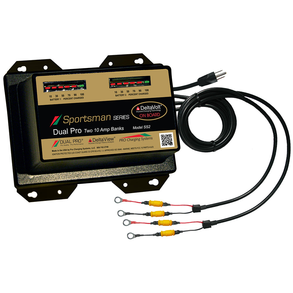 Dual Pro Sportsman Series Battery Charger - 20A - 2-10A-Banks - 12V/24V [SS2] - Mealey Marine