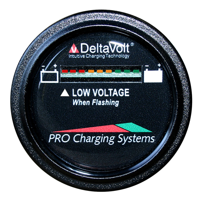 Dual Pro Battery Fuel Gauge - DeltaView Link Compatible - 12V System (1-12V Battery, 2-6V Batteries) [BFGWOV12V] - Mealey Marine