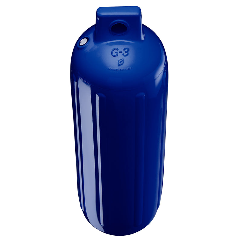 Polyform G-3 Twin Eye Fender 5.5" x 19" - Cobalt Blue w/Air Adapter [G-3-COBALT BLUE] - Mealey Marine