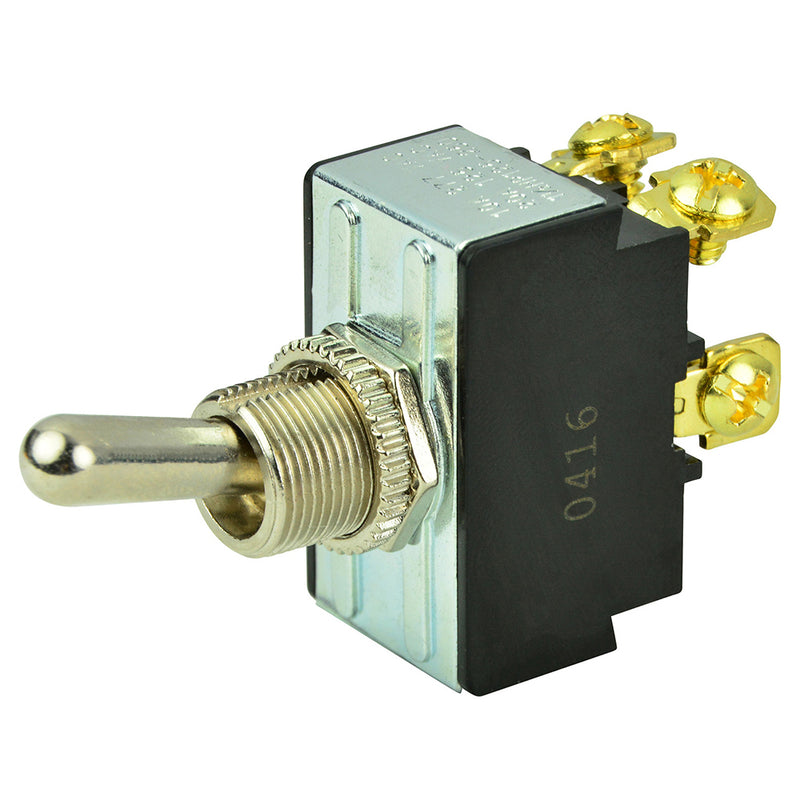 BEP DPST Chrome Plated Toggle Switch - OFF/ON [1002017] - Mealey Marine