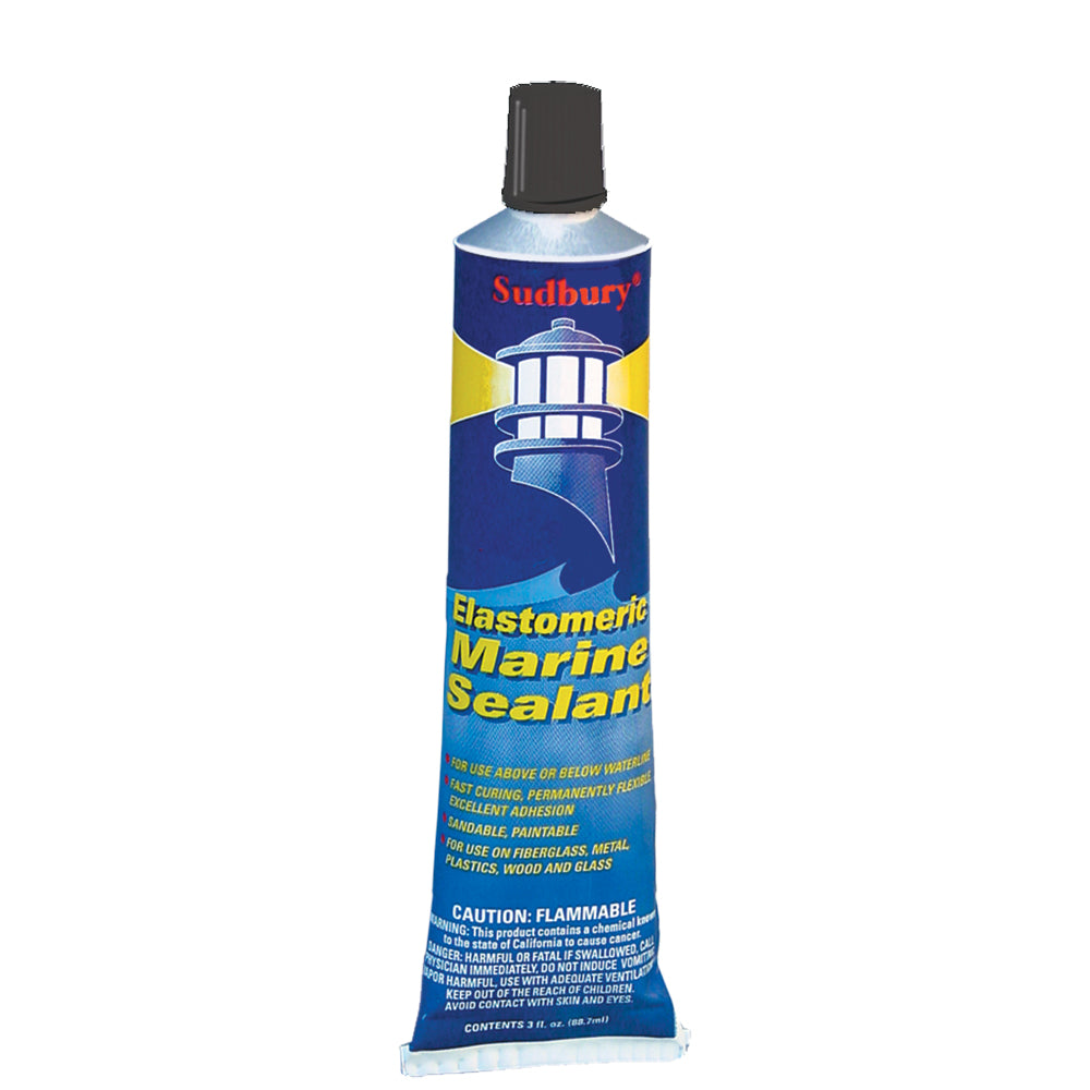 Sudbury Elastometric 3 oz (89ml) Sealant Tube - Black [322] - Mealey Marine