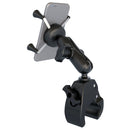 RAM Mount Small Tough-Claw Base w/Double Socket Arm  Universal X-Grip Cell/iPhone Cradle [RAM-B-400-UN7] - Mealey Marine