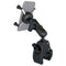 RAM Mount Small Tough-Claw Base w/Double Socket Arm  Universal X-Grip Cell/iPhone Cradle [RAM-B-400-UN7] - Mealey Marine