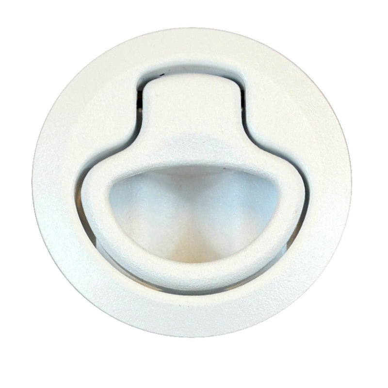 Southco Flush Pull Latch - Pull To Open - Non-Locking White Plastic [M1-63-1] - Mealey Marine