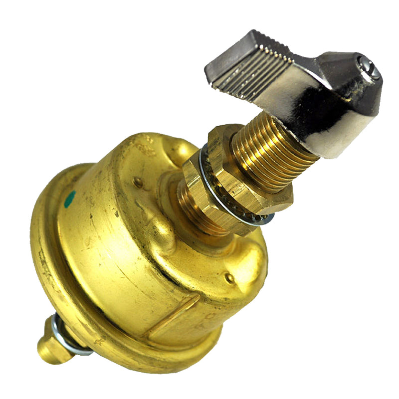 Cole Hersee Single Pole Brass Marine Battery Switch - 175 Amp - Continuous 800 Amp Intermittent [M-284-01-BP] - Mealey Marine