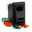 Cole Hersee Lighted Rocker Switch SPDT On-Off-On 4 Blade [58328-103-BP] - Mealey Marine