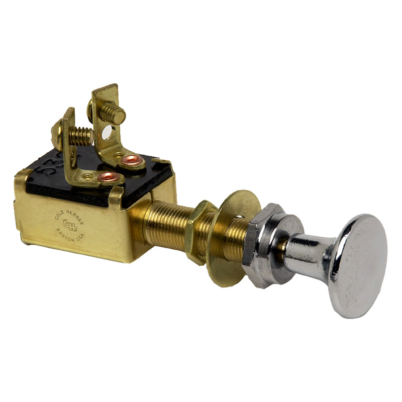 Cole Hersee Push Pull Switch SPST Off-On 2 Screw [M-628-BP] - Mealey Marine