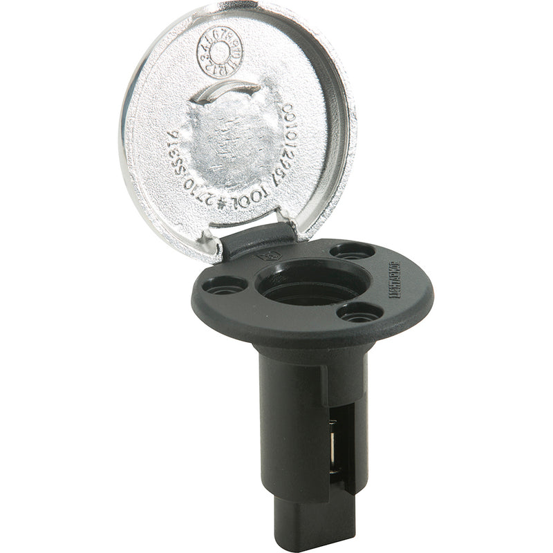 Attwood LightArmor Plug-In Base - 3 Pin - Stainless Steel - Round [910R3PSB-7] - Mealey Marine
