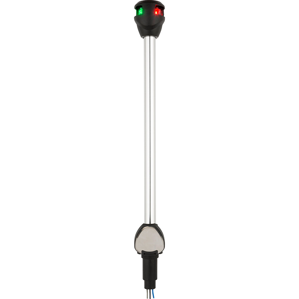 Attwood LightArmor Bi-Color Navigation Pole Light w/Task Light - Straight - 10" [NV6LC2-10-7] - Mealey Marine