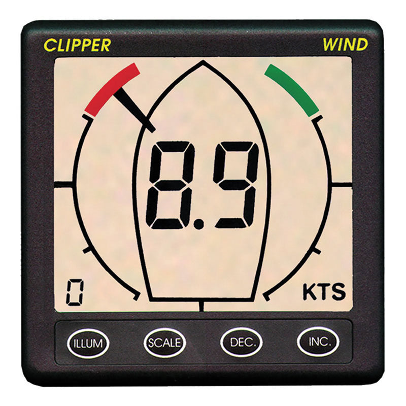 Clipper Tactical True Apparent Wind Display Repeater [CLIP-TWNDRP] - Mealey Marine