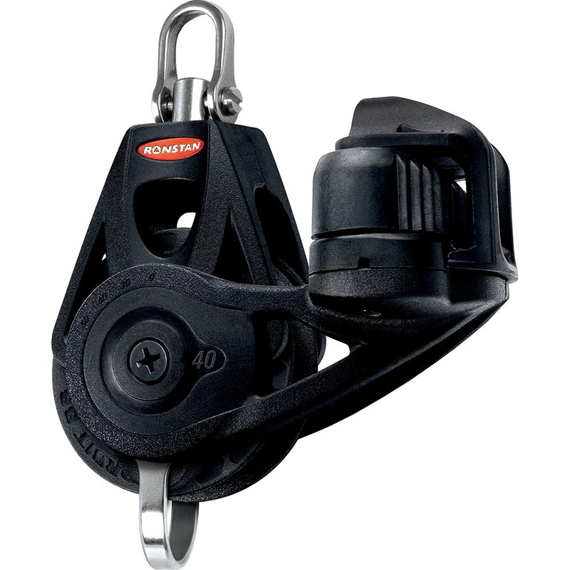 Ronstan Series 40 Ball Bearing Orbit Block - Single - Becket - Cleat - Swivel Head [RF45130] - Mealey Marine