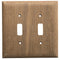 Whitecap Teak 2-Toggle Switch/Receptacle Cover Plate [60176] - Mealey Marine