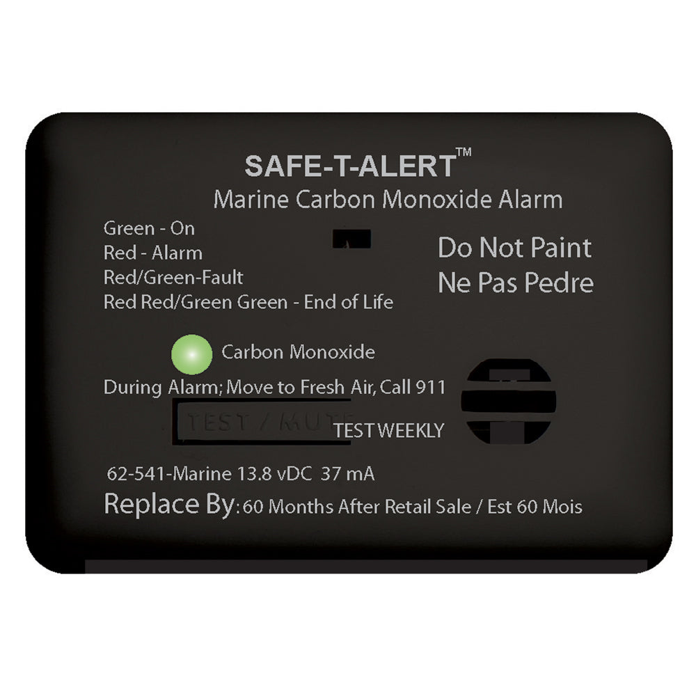 Safe-T-Alert 62 Series Carbon Monoxide Alarm - 12V - 62-541-Marine - Surface Mount - Black [62-541-MARINE-BL] - Mealey Marine