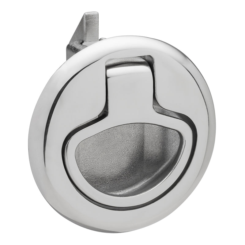 Whitecap Slam Latch Stainless Steel Non-Locking Ring Pull [6135C] - Mealey Marine