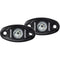 RIGID Industries A-Series Black High Power LED Light - Pair - Natural White [482083] - Mealey Marine