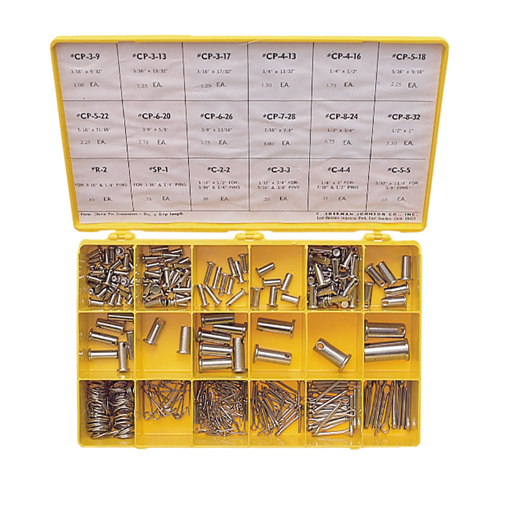 C. Sherman Johnson Cotter, Ring  Clevis Pin Parts Kit [37-503] - Mealey Marine