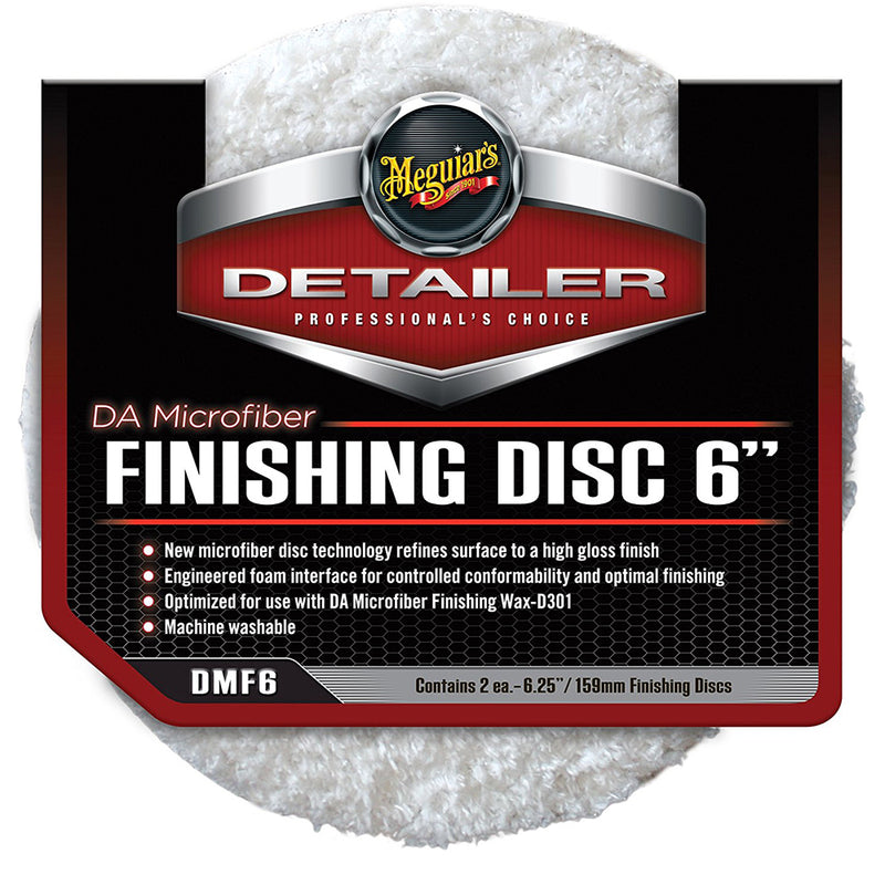 Meguiars DA Microfiber Finishing Disc - 6" - 2-Pack [DMF6] - Mealey Marine