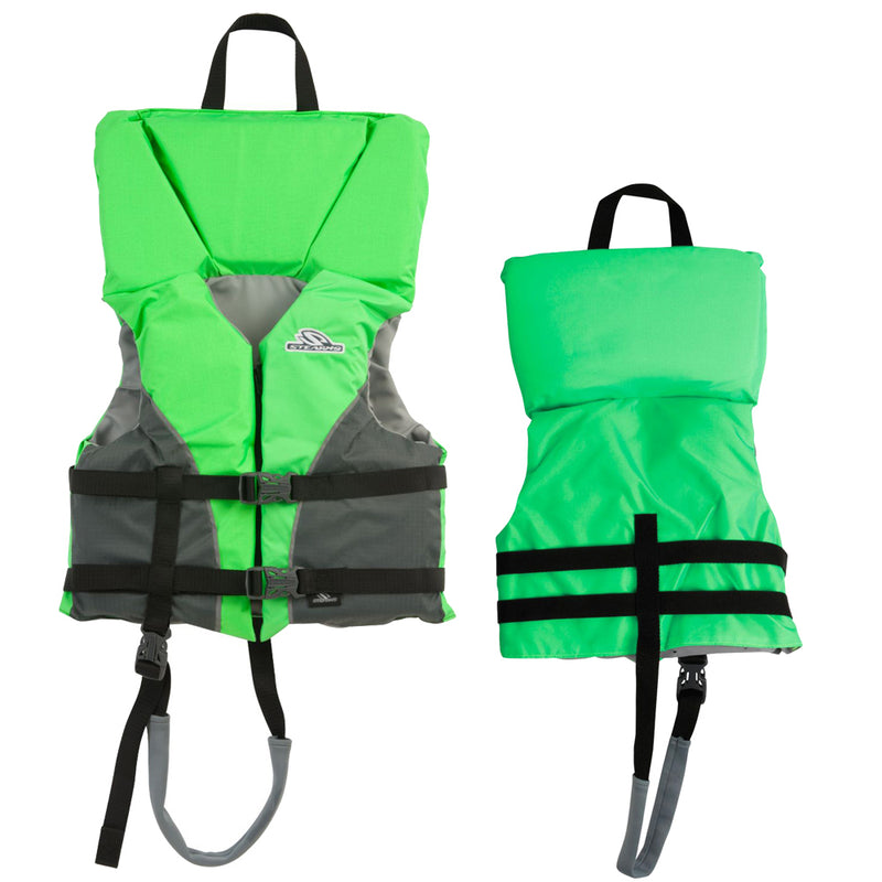 Stearns Youth Heads-Up Life Jacket - 50-90lbs - Green [2000032674] - Mealey Marine
