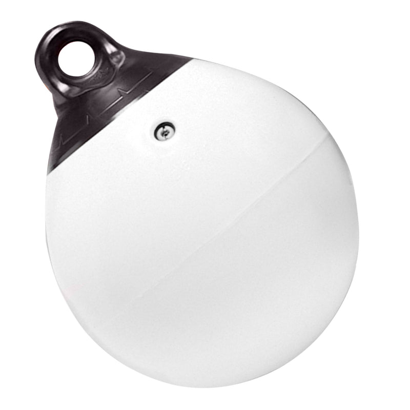 Taylor Made 21" Tuff End Inflatable Vinyl Buoy - White [1152] - Mealey Marine