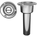 Mate Series Stainless Steel 0 Rod  Cup Holder - Open - Round Top [C1000ND] - Mealey Marine