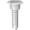 Mate Series Plastic 0 Rod  Cup Holder - Drain - Round Top - White [P1000DW] - Mealey Marine