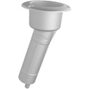 Mate Series Plastic 15 Rod  Cup Holder - Drain - Round Top - White [P1015DW] - Mealey Marine
