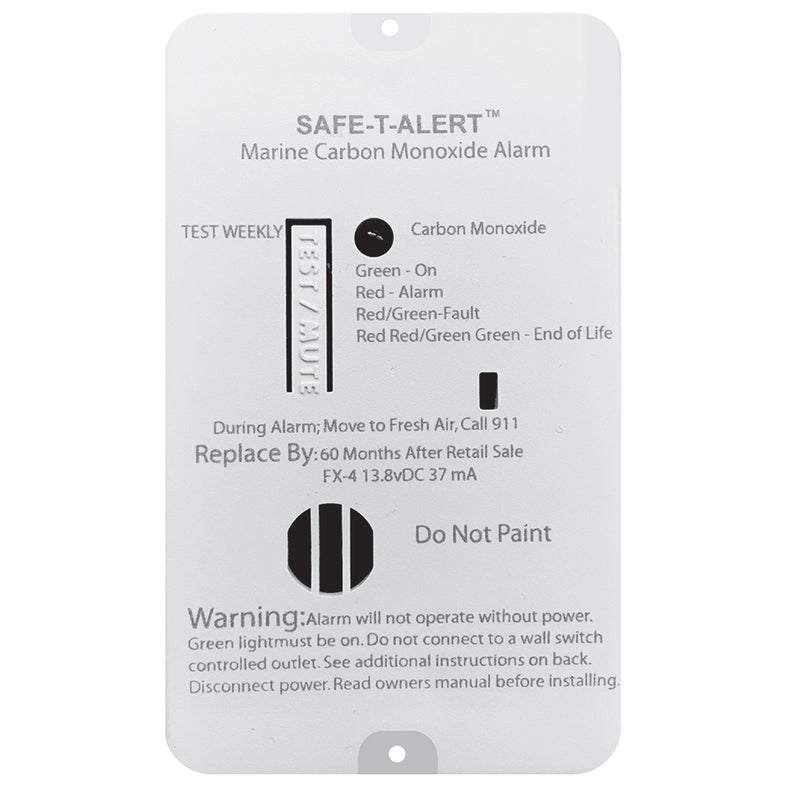 Safe-T-Alert FX-4 Carbon Monoxide Alarm [FX-4] - Mealey Marine