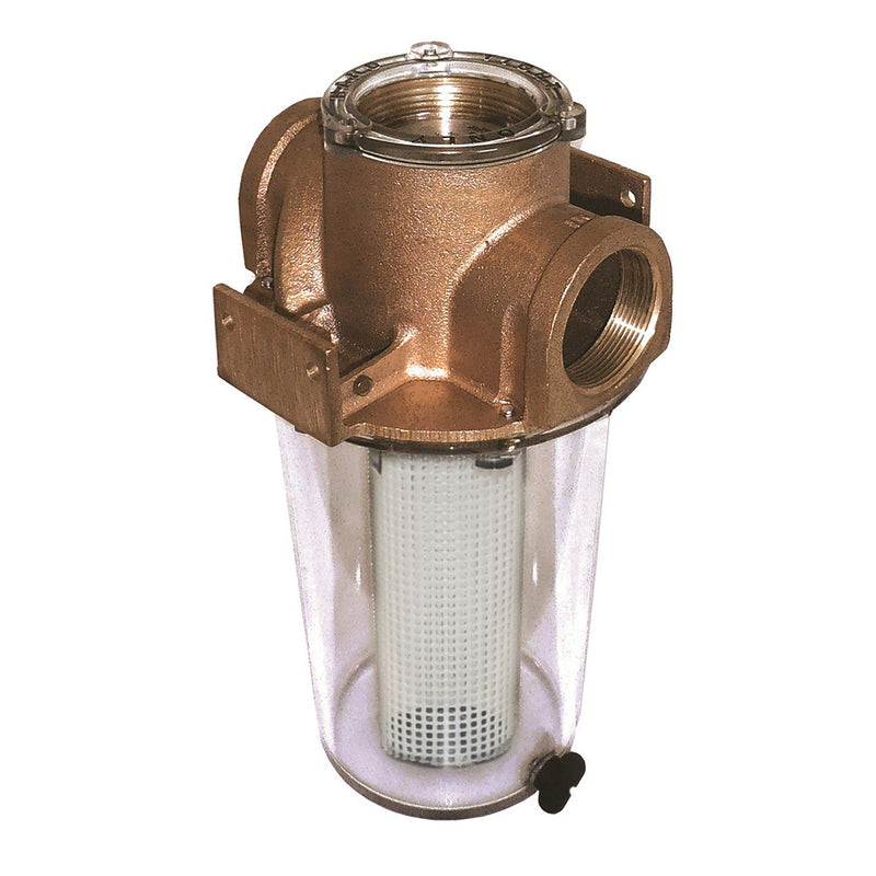 GROCO ARG-500 Series 1/2" Raw Water Strainer w/Non-Metallic Plastic Basket [ARG-500-P] - Mealey Marine