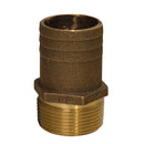 GROCO 3/4" NPT x 1" Bronze Full Flow Pipe to Hose Straight Fitting [FF-750] - Mealey Marine