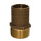 GROCO 1" NPT x 1-1/4" Bronze Full Flow Pipe to Hose Straight Fitting [FF-1000] - Mealey Marine