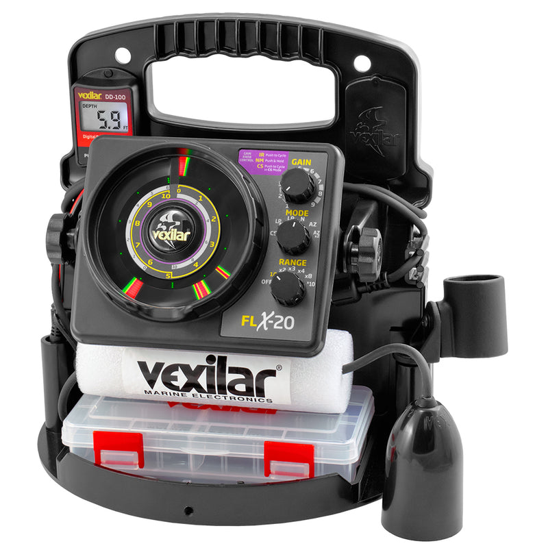 Vexilar FLX-20 Pro Pack II w/12 Ice Ducer w/DD-100 [PPX2012D] - Mealey Marine