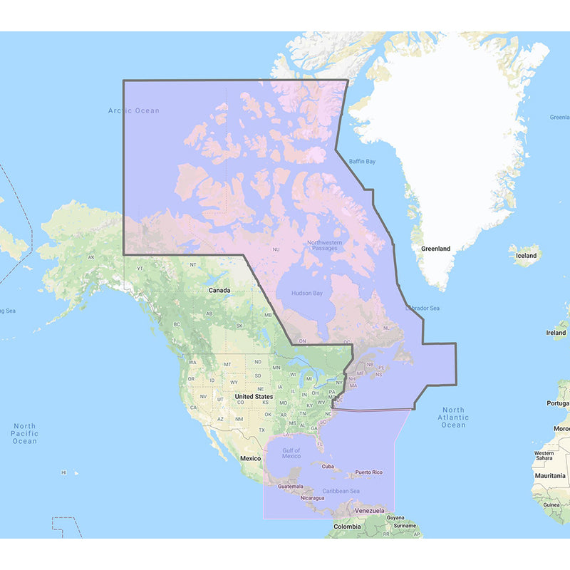 Furuno US  Canada Atlantic Coast, Gulf of Mexico, Caribbean Bahamas and central America Vector Charts - Unlock Code [MM3-VNA-033] - Mealey Marine