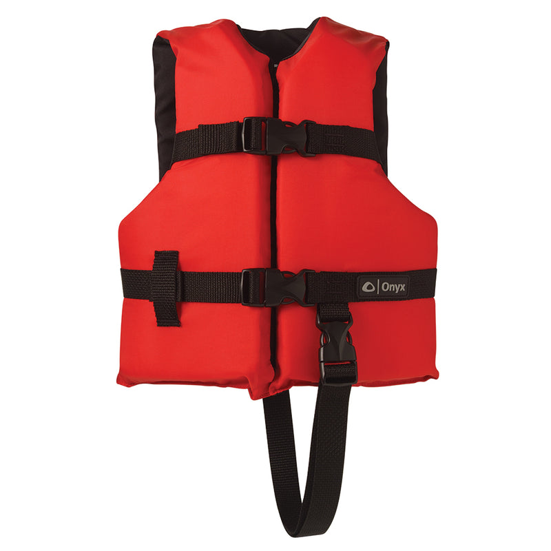 Onyx Nylon General Purpose Life Jacket - Child 30-50lbs - Red [103000-100-001-12] - Mealey Marine