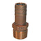 GROCO 1/2" NPT x 1/2" ID Bronze Pipe to Hose Straight Fitting [PTH-500] - Mealey Marine