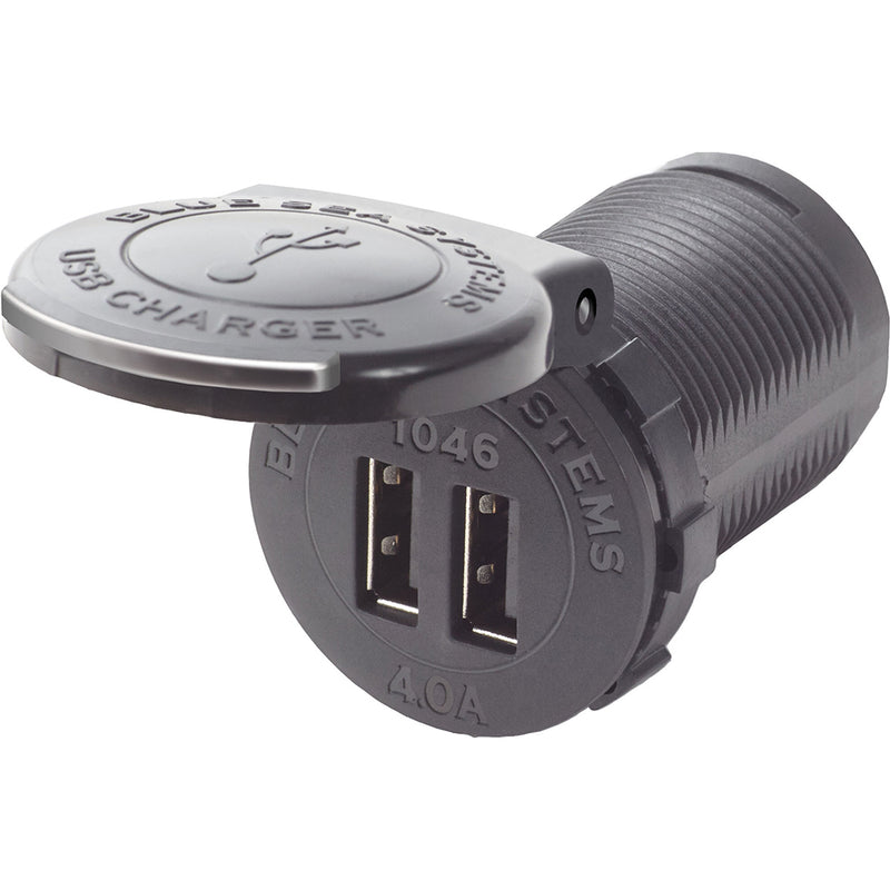 Blue Sea 1046 48V Dual USB Charger Socket Mount [1046] - Mealey Marine