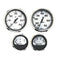Faria Spun Silver Box Set of 4 Gauges f/Outboard Engines - Speedometer, Tach, Voltmeter  Fuel Level [KTF0182] - Mealey Marine