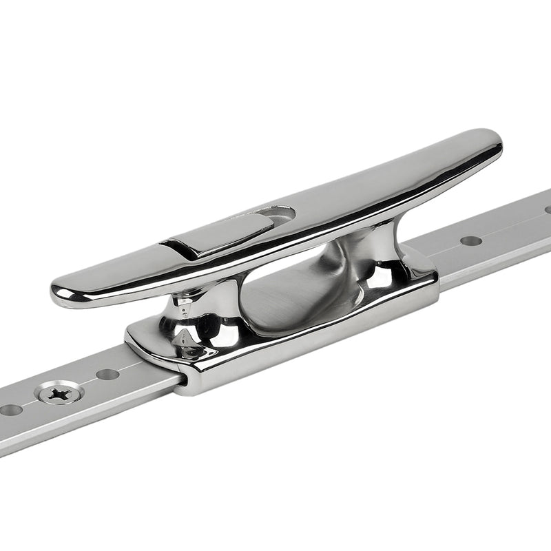 Schaefer Mid-Rail Chock/Cleat Stainless Steel - 1-1/4" [70-75] - Mealey Marine