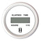 Faria 2" Hourmeter (Digital) 10,000 Hours 12-32VDC Dress White - Retail Package [13130] - Mealey Marine