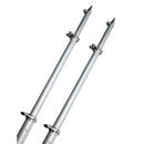 TACO 18 Deluxe Outrigger Poles w/Rollers - Silver/Silver [OT-0318HD-VEL] - Mealey Marine
