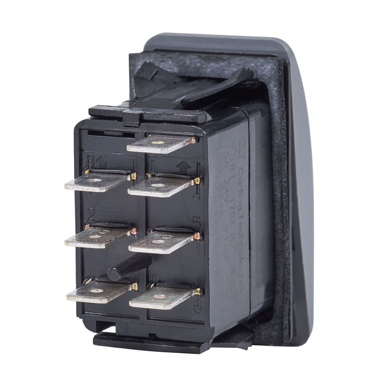 Blue Sea Contura Switch DPDT Black - ON-ON [8300] - Mealey Marine