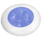 Hella Marine Blue LED Round Courtesy Lamp - White Bezel - 24V [980503241] - Mealey Marine