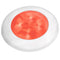 Hella Marine Red LED Round Courtesy Lamp - White Bezel - 24V [980508241] - Mealey Marine