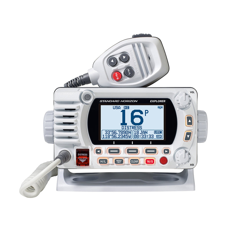 Standard Horizon GX1800G Fixed Mount VHF w/GPS - White [GX1800GW] - Mealey Marine